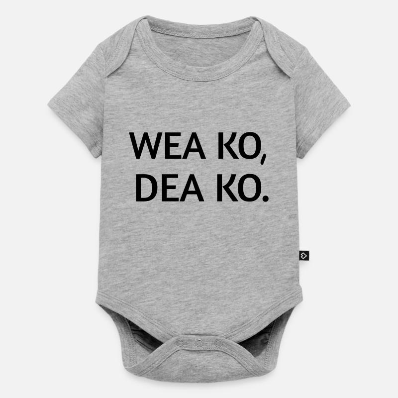 Wea ko dea ko - Body à manches courtes Premium Bébé - gris chiné