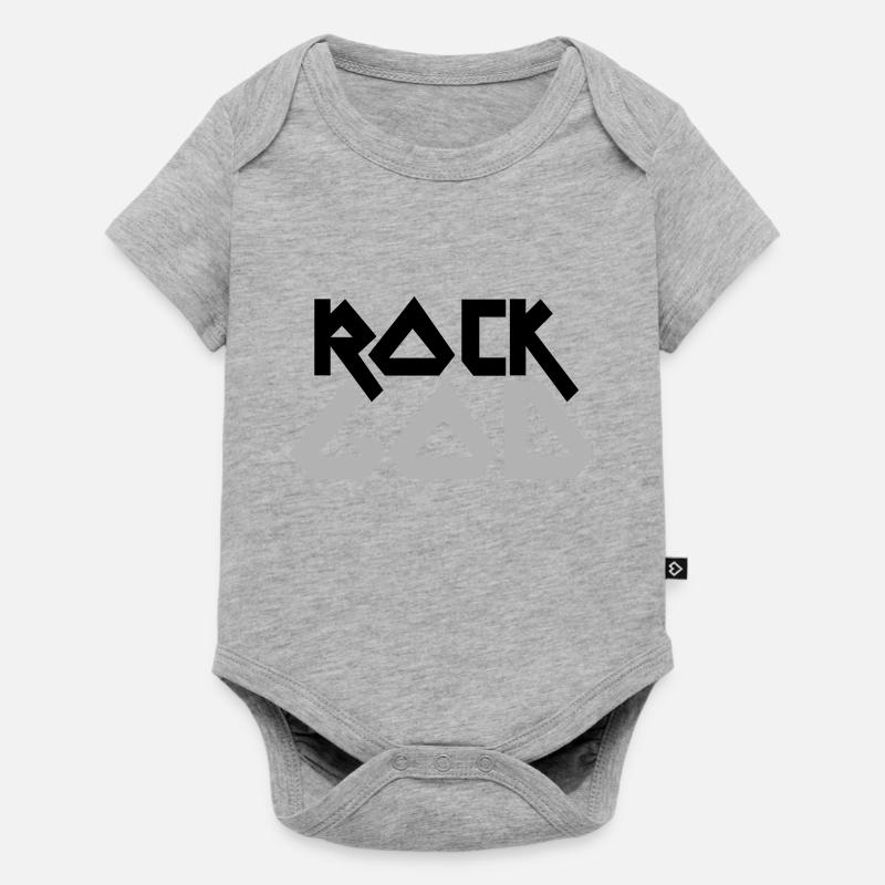 DIEU DE ROCHE - Body à manches courtes Premium Bébé - gris chiné