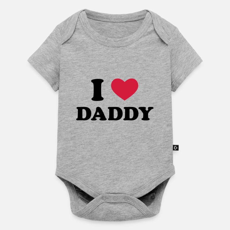 I Love Daddy - Body à manches courtes Premium Bébé - gris chiné