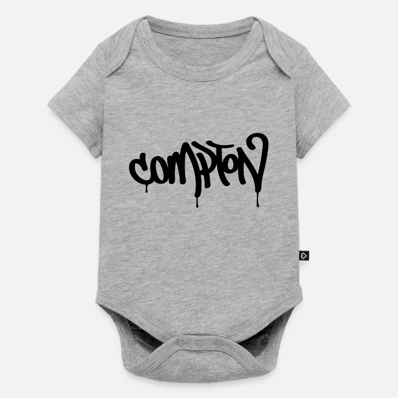COMPTON - Baby Premium short-sleeve bodysuit - heather grey