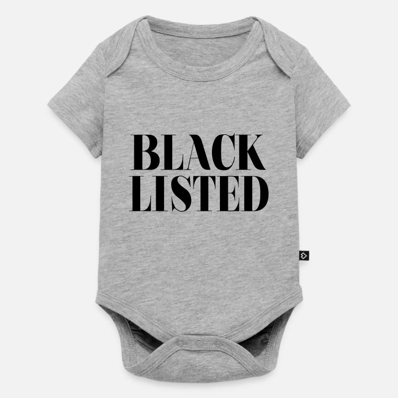 blacklisted - Body à manches courtes Premium Bébé - gris chiné