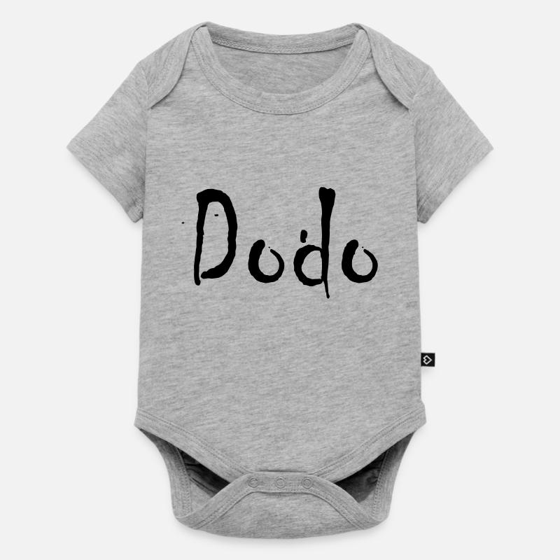 dodo - Body à manches courtes Premium Bébé - gris chiné