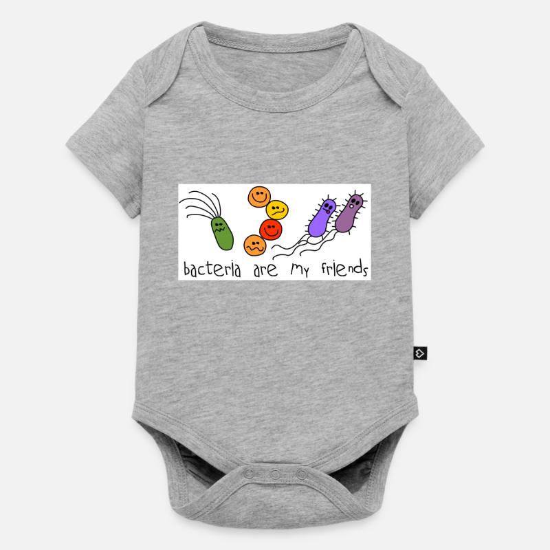Bactérie - Body à manches courtes Premium Bébé - gris chiné
