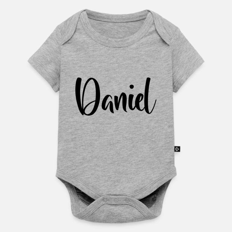Prénom - Daniel - Body à manches courtes Premium Bébé - gris chiné