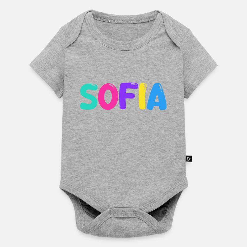 Name - Sofia - Baby Premium short-sleeve bodysuit - heather grey