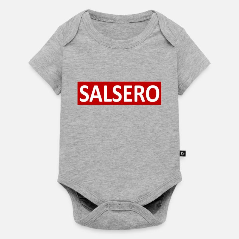SALSERO - Body à manches courtes Premium Bébé - gris chiné