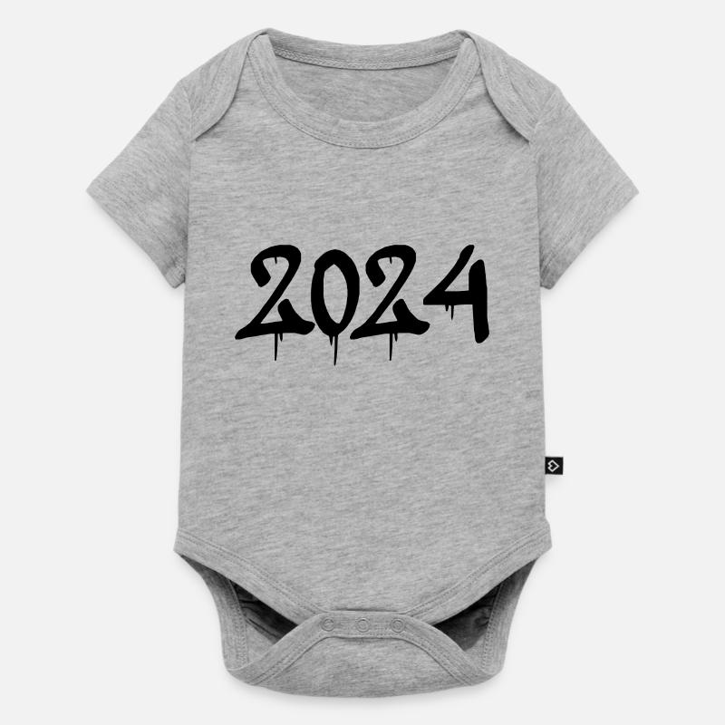 2024 - Body à manches courtes Premium Bébé - gris chiné