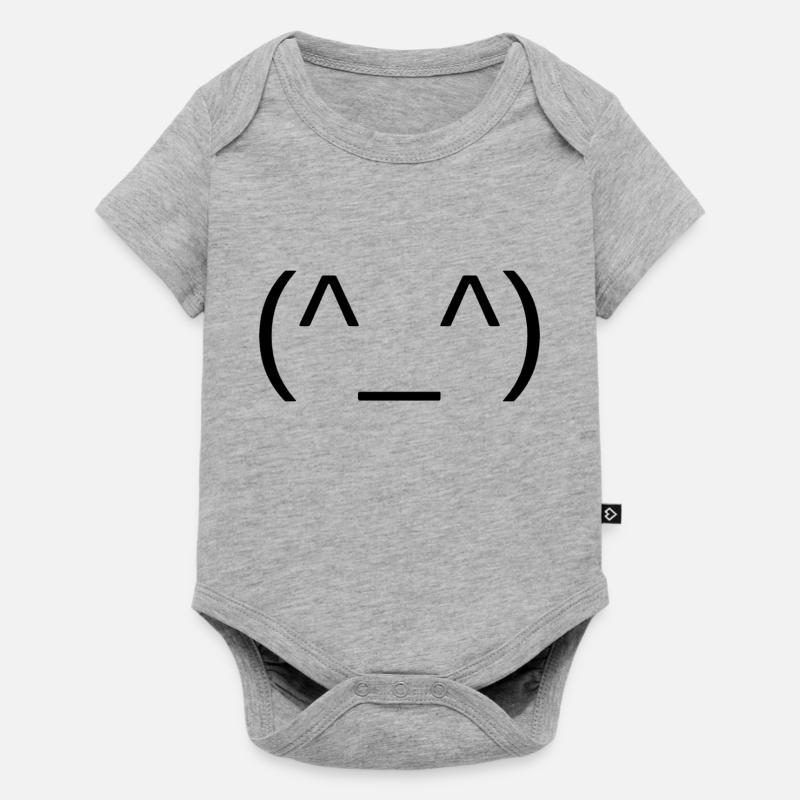 Visage - Body à manches courtes Premium Bébé - gris chiné