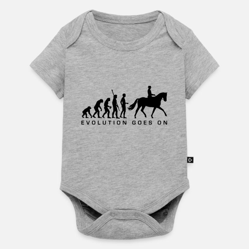evolution_reiter_b - Body à manches courtes Premium Bébé - gris chiné