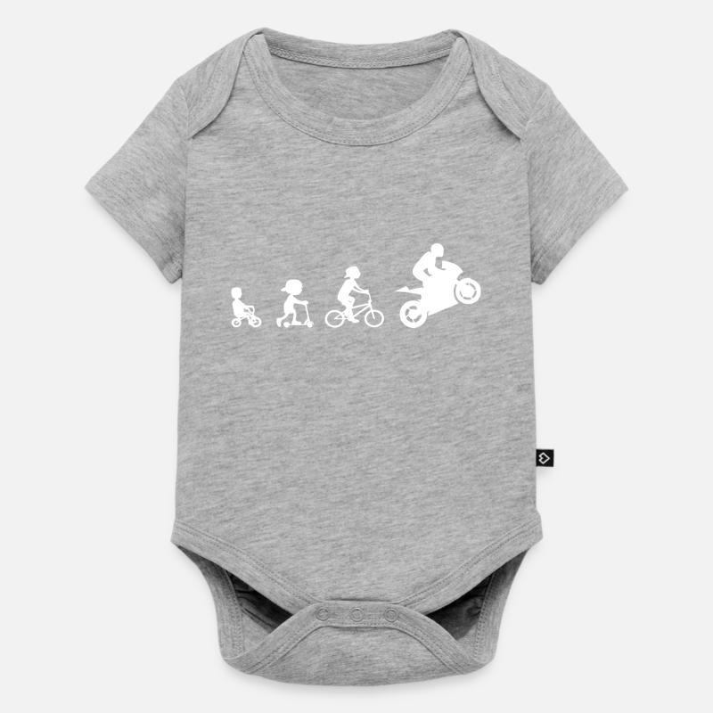 Evolution Biker Evolution Supersport 2 - Body à manches courtes Premium Bébé - gris chiné