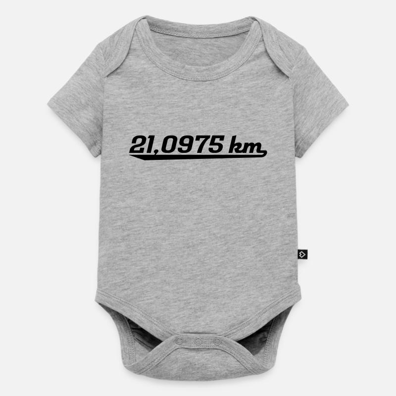 semi-marathon - Body à manches courtes Premium Bébé - gris chiné