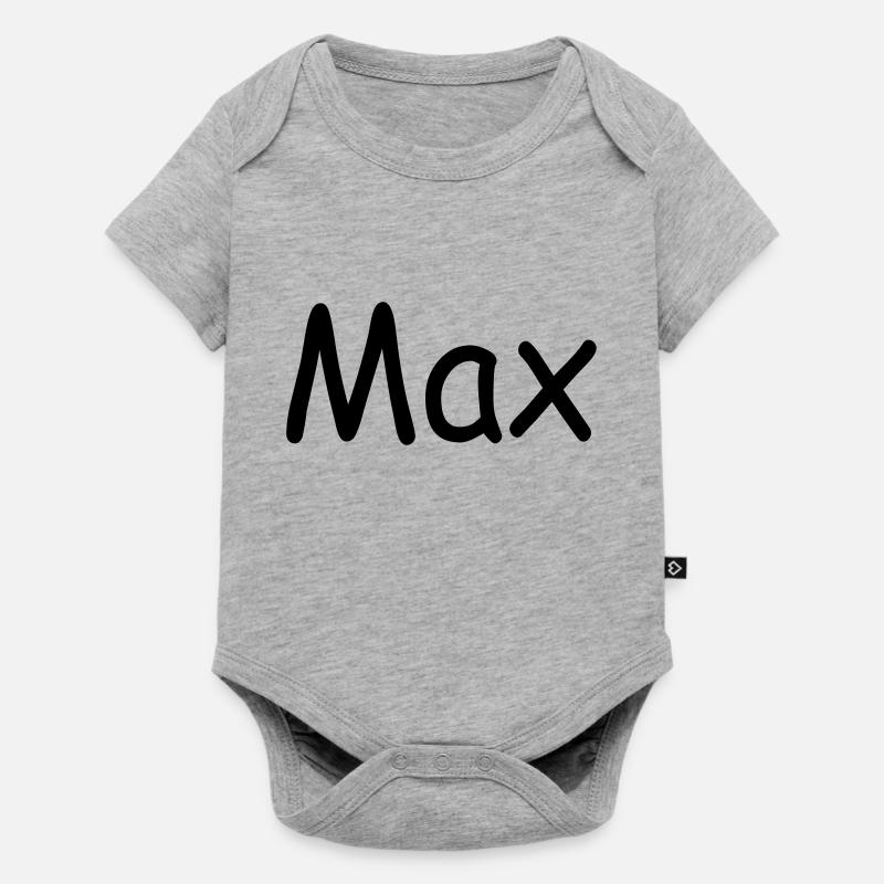 Max - Body à manches courtes Premium Bébé - gris chiné