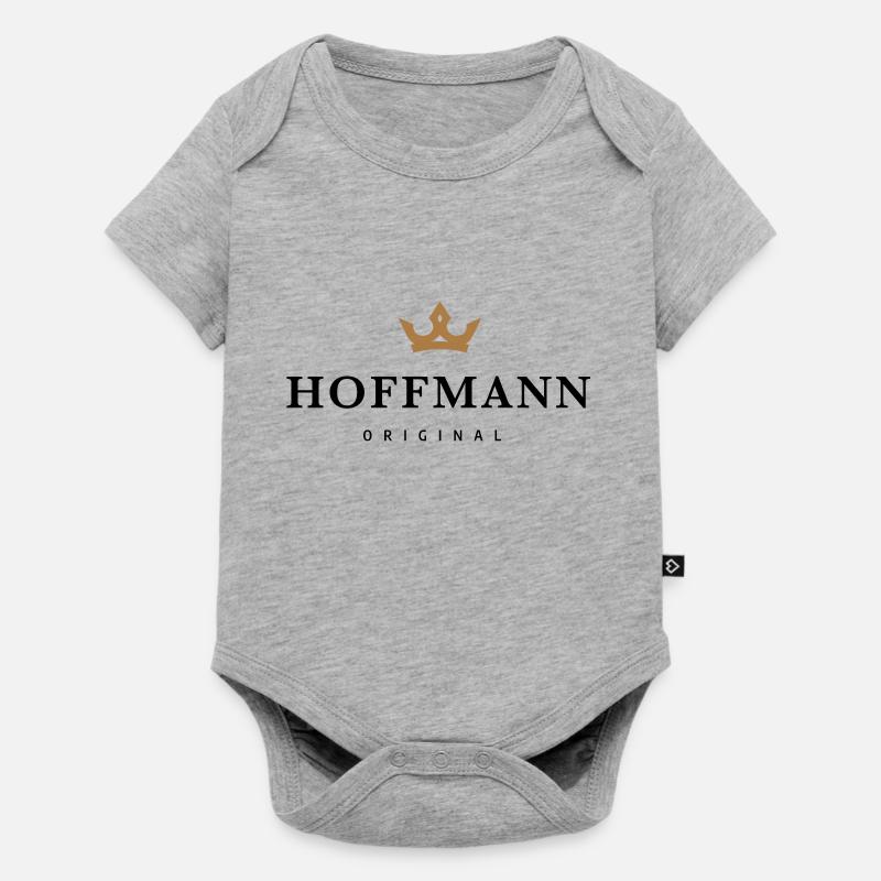 Hoffmann - Body à manches courtes Premium Bébé - gris chiné
