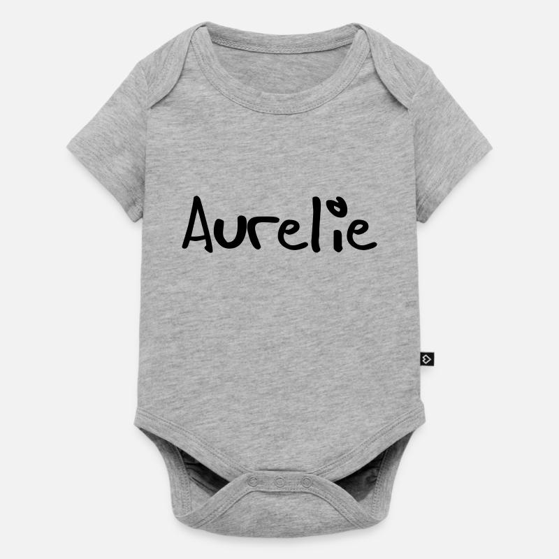 aurélie - Body à manches courtes Premium Bébé - gris chiné
