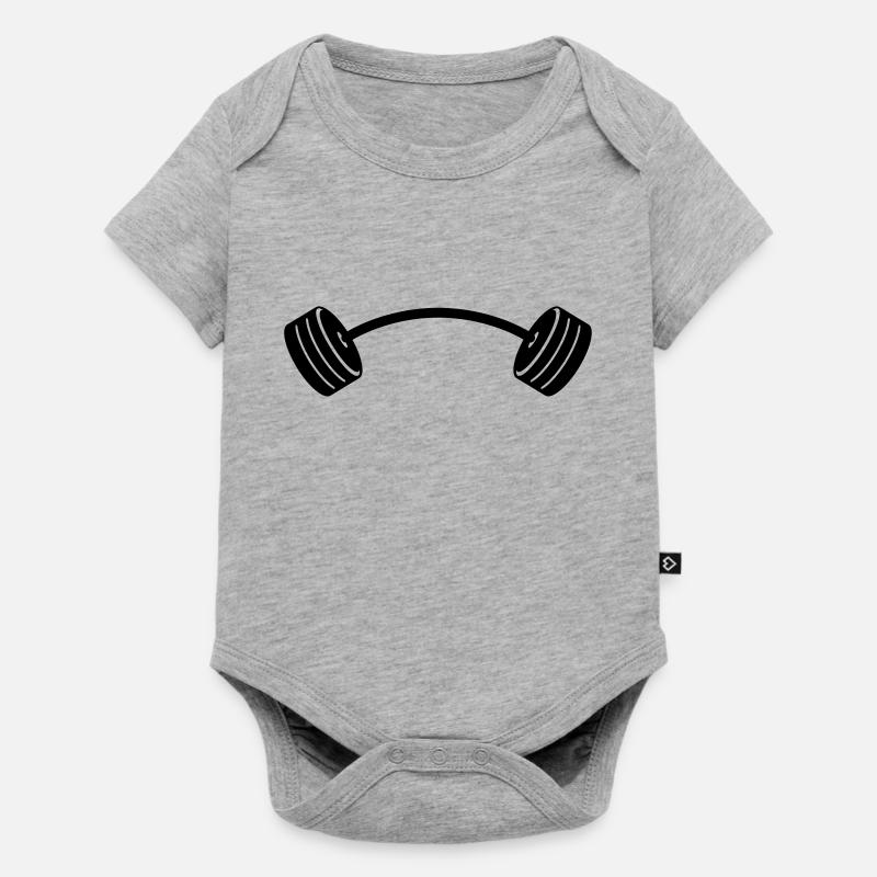 musculation - Body à manches courtes Premium Bébé - gris chiné
