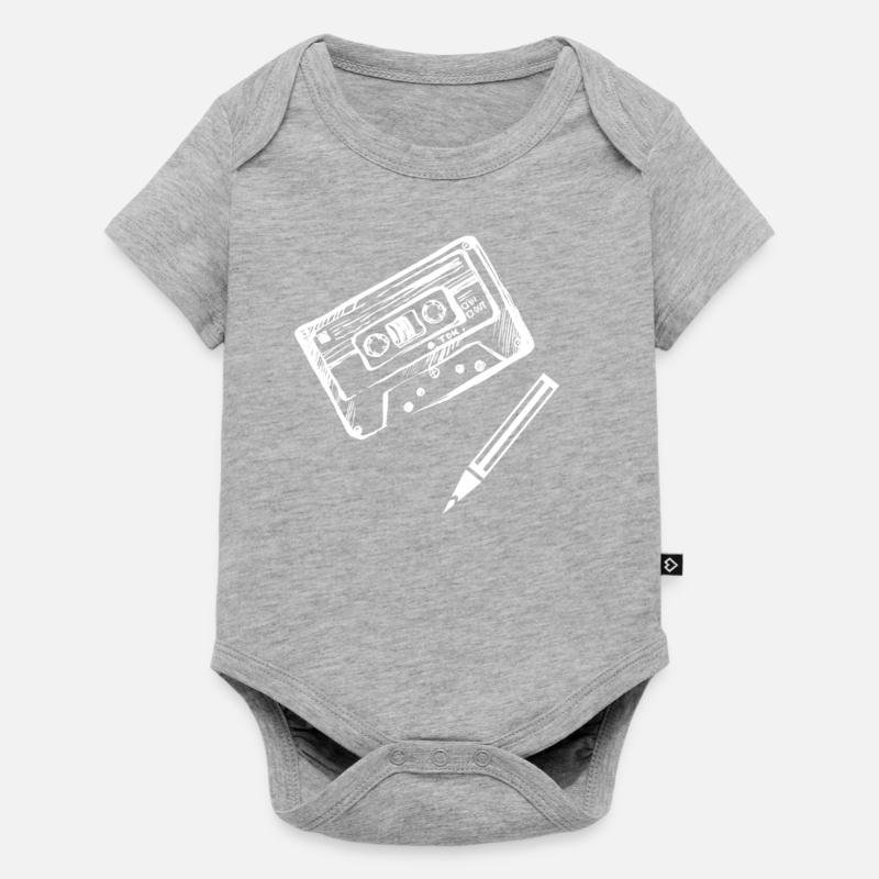 vieille école - Body à manches courtes Premium Bébé - gris chiné
