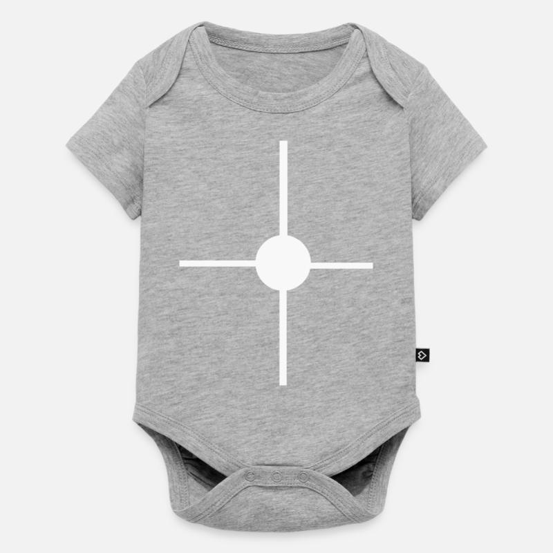 Design graphique - Body à manches courtes Premium Bébé - gris chiné