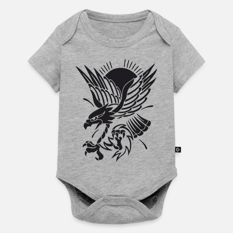 Eagle approaching - Baby Premium short-sleeve bodysuit - heather grey