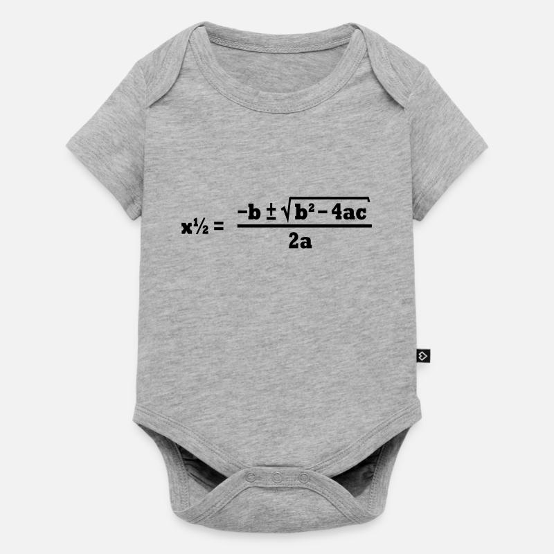 formule quadratique - Body à manches courtes Premium Bébé - gris chiné