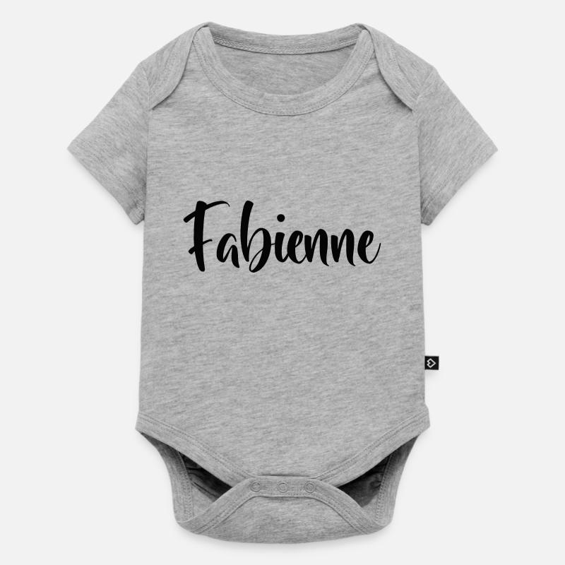 Fabienne - Body à manches courtes Premium Bébé - gris chiné