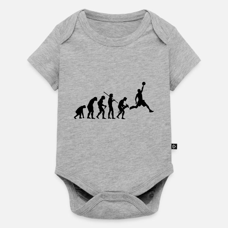 BASKETBALL EVOLUTION - Body à manches courtes Premium Bébé - gris chiné