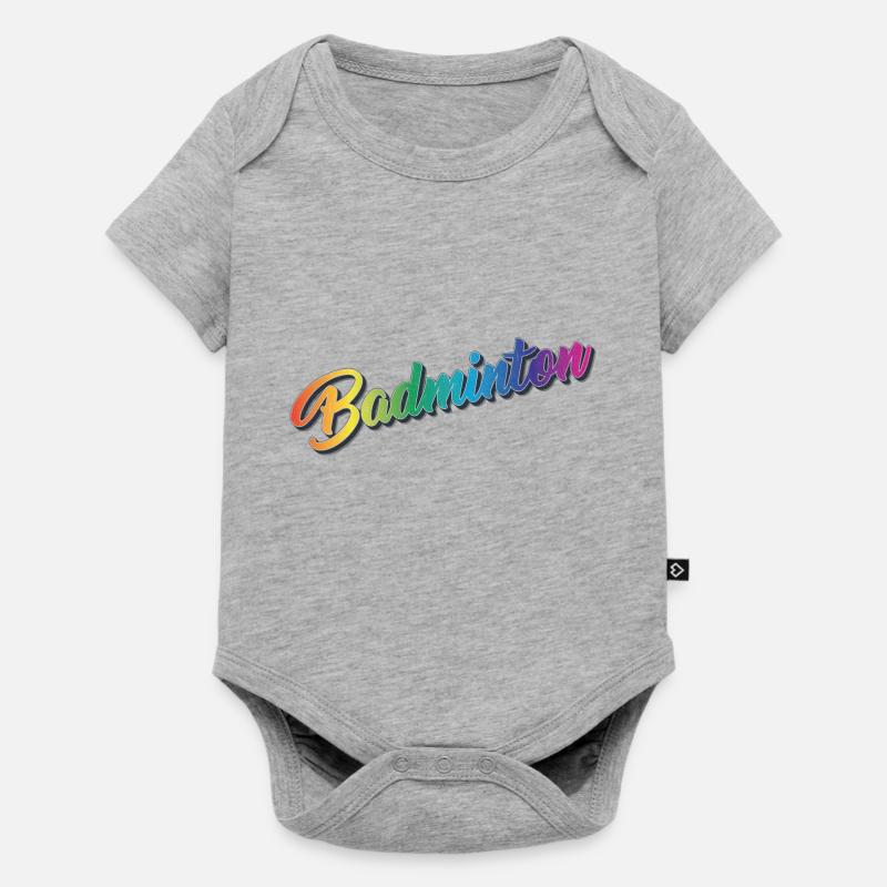 Badminton - Body à manches courtes Premium Bébé - gris chiné