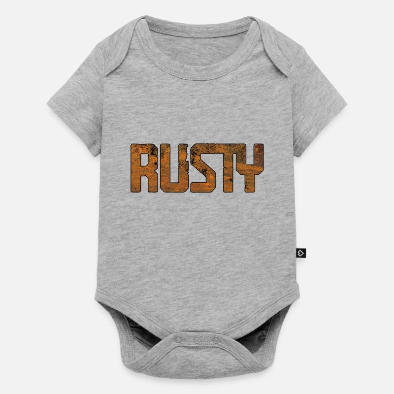 rouillé - Body à manches courtes Premium Bébé - gris chiné