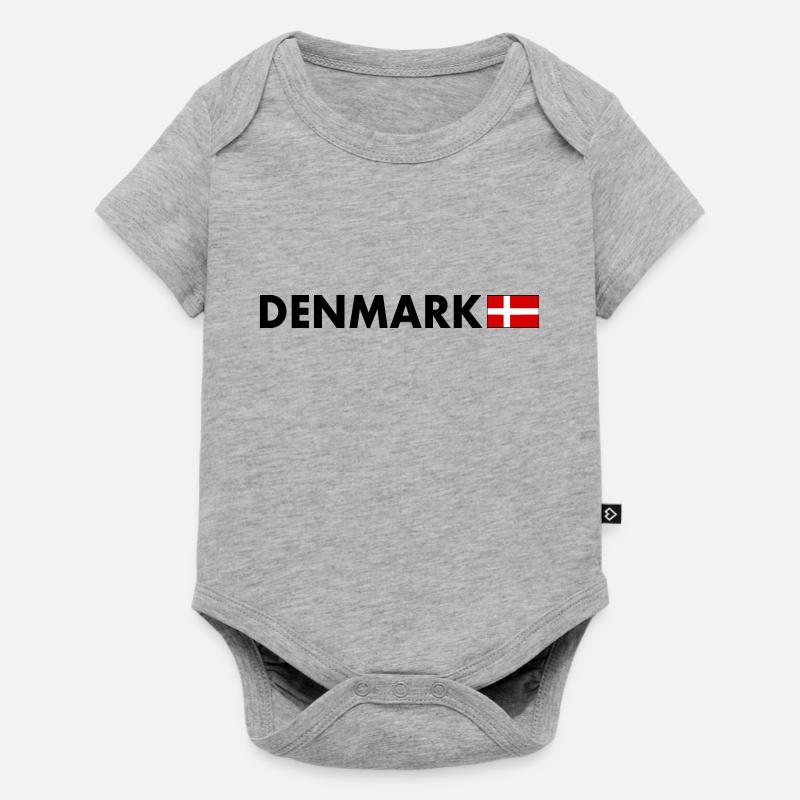 Danemark - Body à manches courtes Premium Bébé - gris chiné