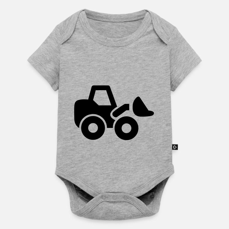pelleteuse - Body à manches courtes Premium Bébé - gris chiné