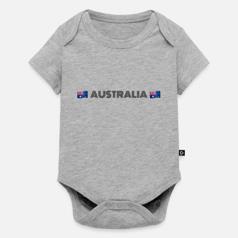 AUSTRALIA - Body à manches courtes Premium Bébé - gris chiné