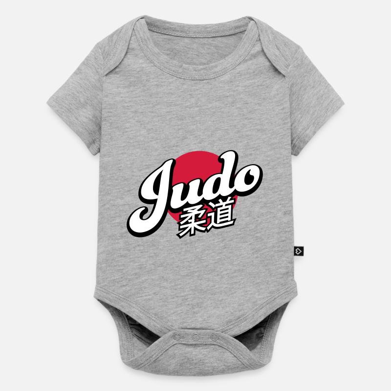 Judo - Baby Premium Kurzarmbody - Grau meliert