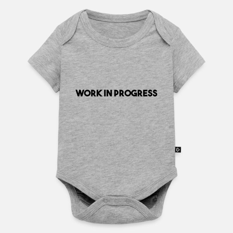 work in progress - Baby Premium short-sleeve bodysuit - heather grey