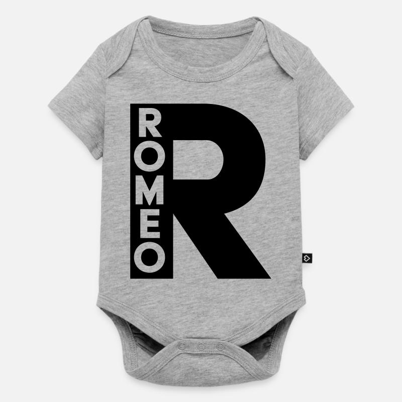 OTAN R - Body à manches courtes Premium Bébé - gris chiné