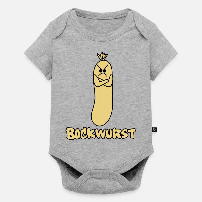 bockwurst - Baby Premium Kurzarmbody - Grau meliert