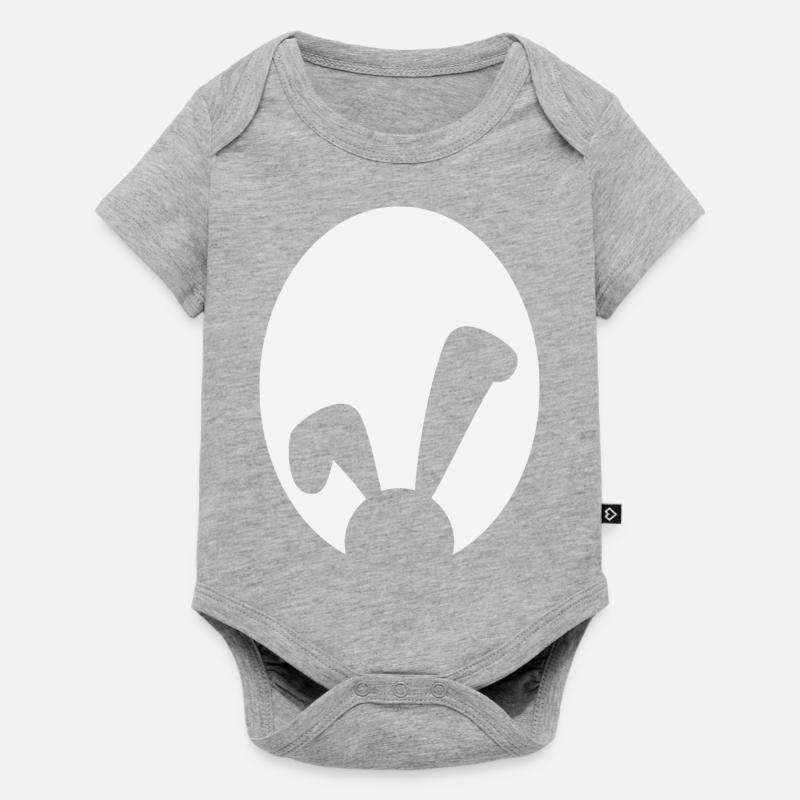 Easter Egg Easter Schlappohr Easter Easter Egg - Baby Premium short-sleeve bodysuit - heather grey