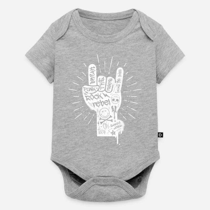 Briser Les Règles Cool Pose - Body à manches courtes Premium Bébé - gris chiné