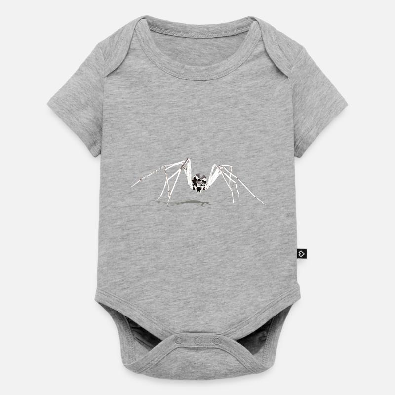 araignée, araignée, araignée, - Body à manches courtes Premium Bébé - gris chiné