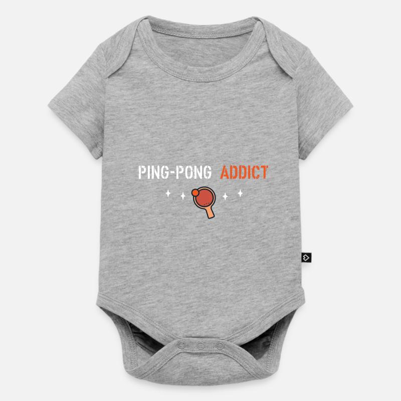 Ping pong addict - Body à manches courtes Premium Bébé - gris chiné