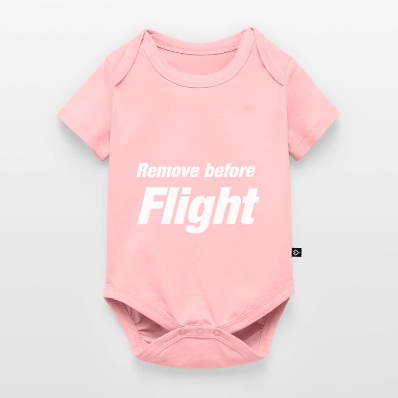 Remove before Flight Saying Pilot Gift Idea Baby Premium short-sleeve bodysuit