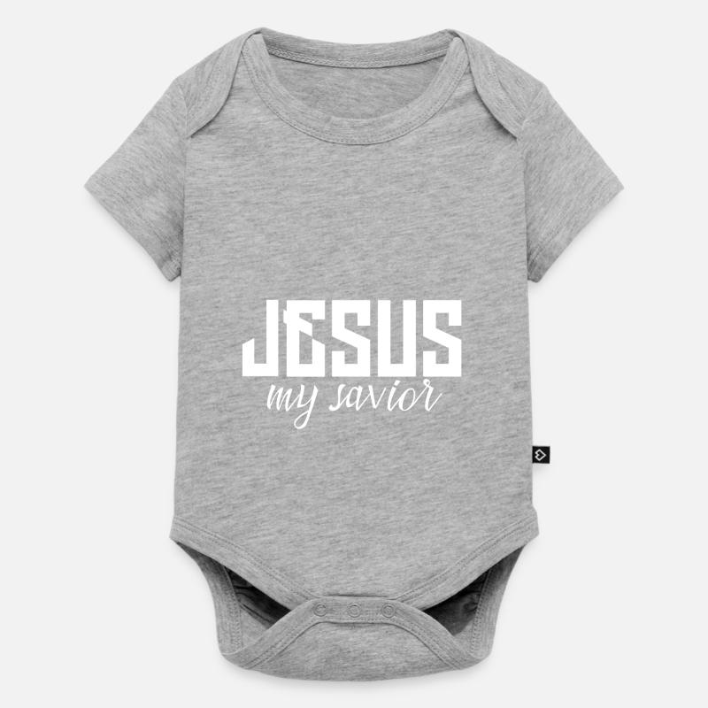Jésus - Body à manches courtes Premium Bébé - gris chiné