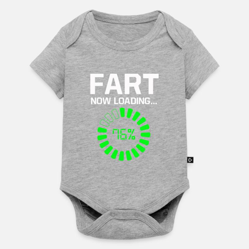 Fart Loading - Baby Premium Kurzarmbody - Grau meliert