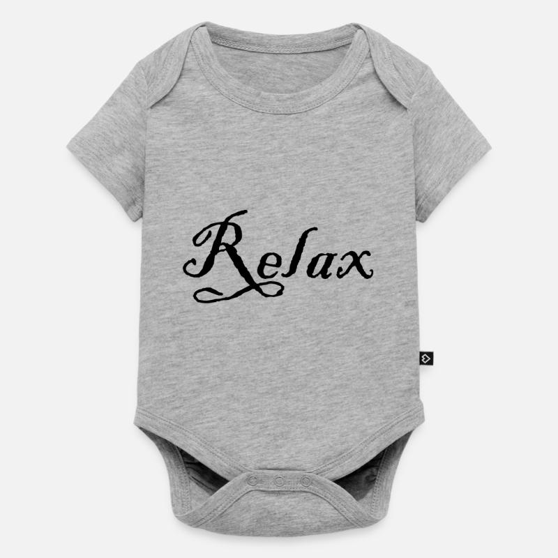 Relax - Body à manches courtes Premium Bébé - gris chiné