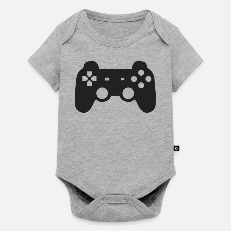 gamepad - Baby Premium short-sleeve bodysuit - heather grey