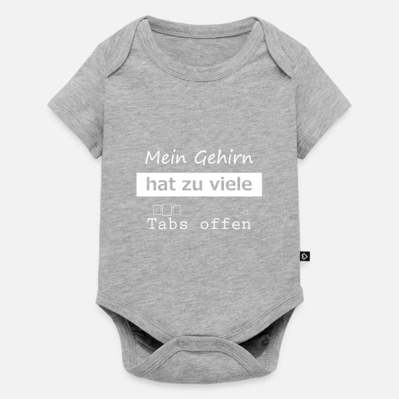 ordinateur - Body à manches courtes Premium Bébé - gris chiné
