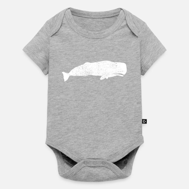 cachalot - Body à manches courtes Premium Bébé - gris chiné