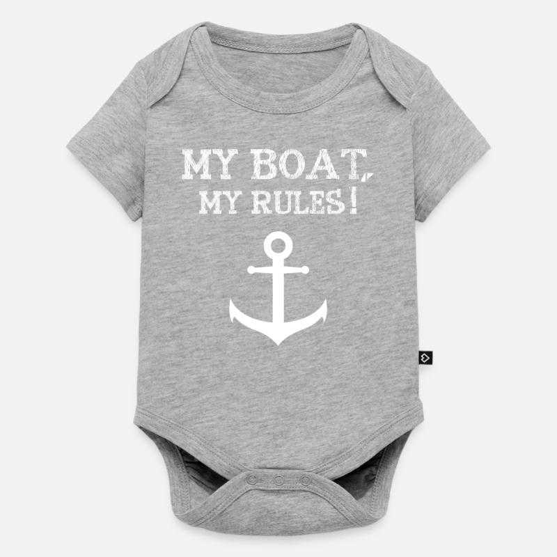 ancre - Body à manches courtes Premium Bébé - gris chiné