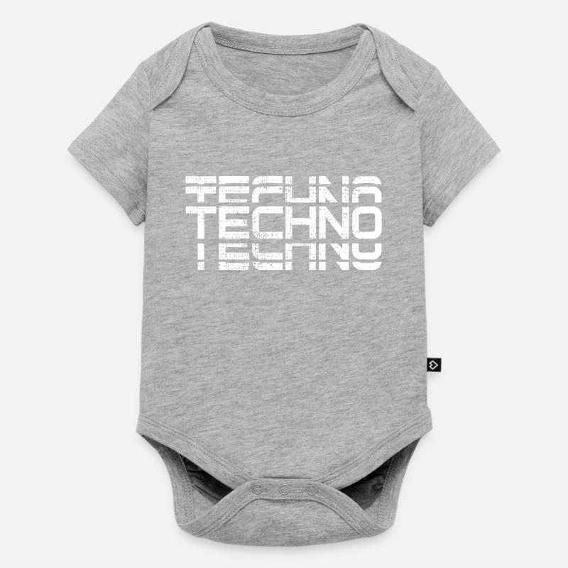 Techno design - Body à manches courtes Premium Bébé - gris chiné