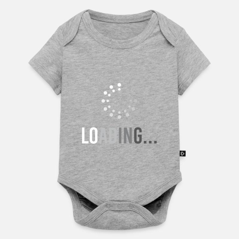 Loading Computer IT Itler Informatiker Informatik - Baby Premium Kurzarmbody - Grau meliert