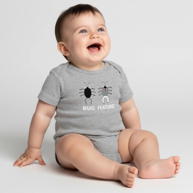 Bug Feature - Computer Scientist Programmer Baby Premium short-sleeve bodysuit
