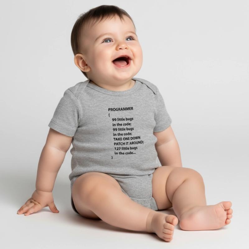 Code Programmer Nerd Bug Developer Gift Baby Premium short-sleeve bodysuit